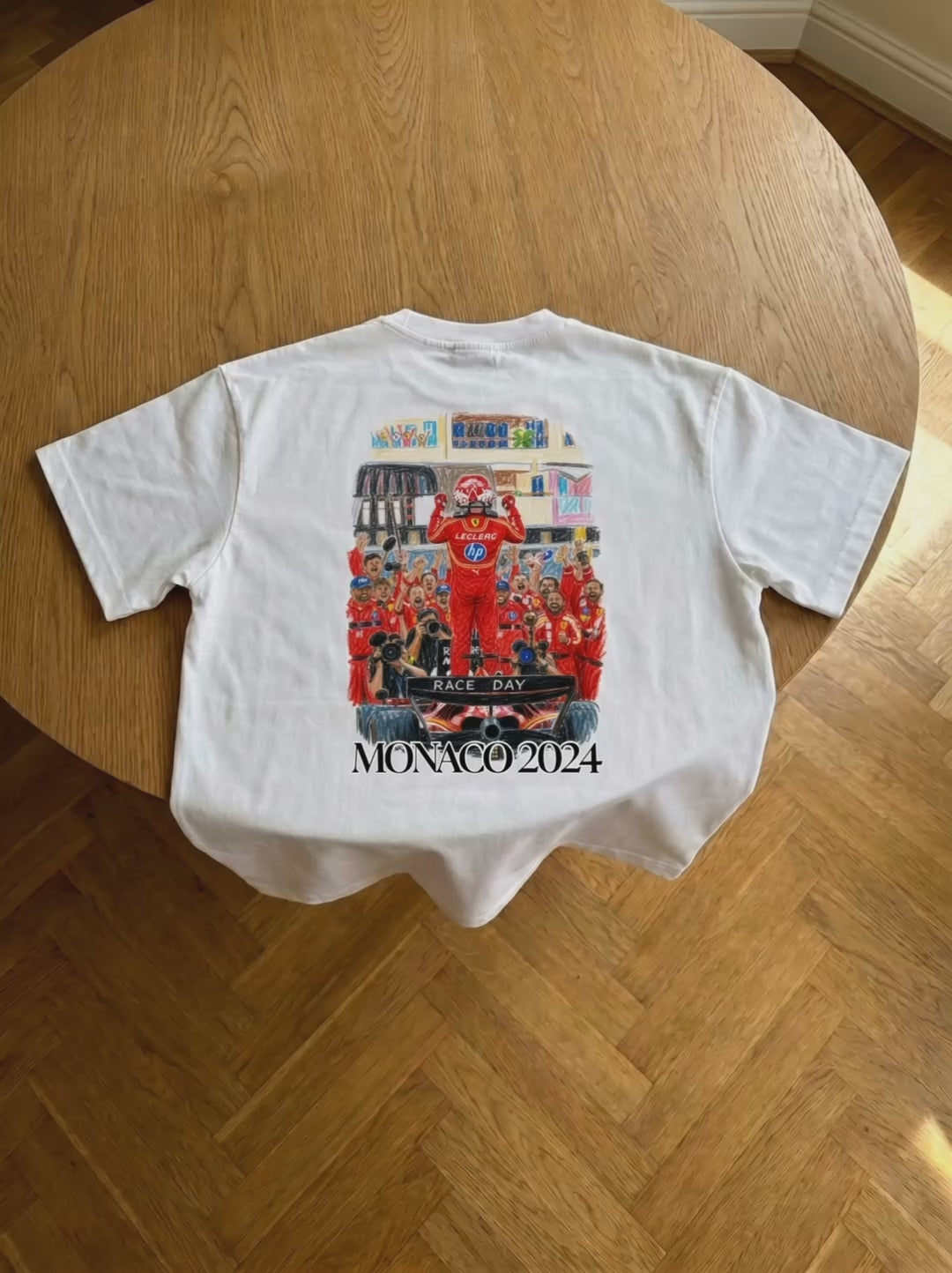 Monaco 2024 - Crayon Tee - White